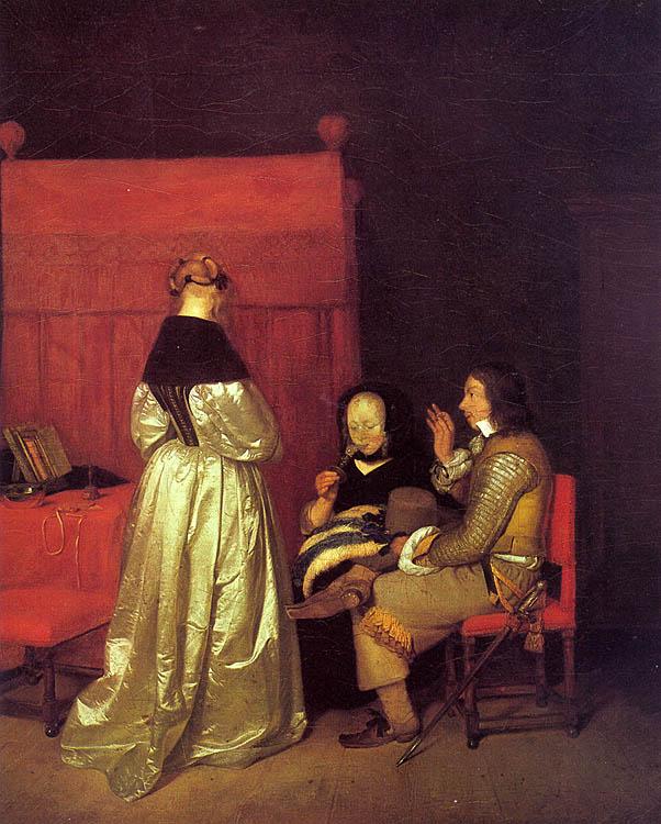 Gerard Ter Borch Paternal Advice oil painting picture